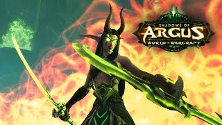 WoW Legion 🌟 Player Character Meets Aggramar in a Cutscene [upl. by Kral]