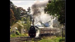 Australian steam locomotive 3830  Bundanoon tour  November 1998 [upl. by Giguere326]