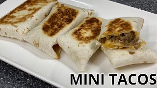 MINI TACOS viande hachée SAUCE FROMAGÈRE MAISON [upl. by Hairabez357]