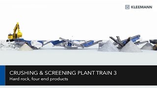 KLEEMANN Crushing amp Screening Plant Train  Brecher und Siebanlagenzug Animation 3 [upl. by Talanta]