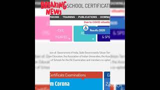 See what CISCE posted on their website 😱  students stay updated ICSE CBSE ISC [upl. by Eirok]