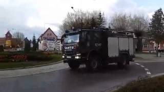 HIT ALARMOWO POD PRĄD WSP Wojskowa Straż Pożarna z Budowa Iveco 427Z97 23 04 16 [upl. by Semela]