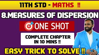 11th STD MATHS8 MEASURES OF DISPERSIONONE SHOTPRADEEP GIRI SIR [upl. by Patrica]