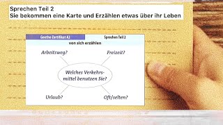 A2  Sprechen Teil 2  Welches Verkehrsmittel benutzen Sie [upl. by Antons]