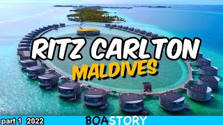 Ritz Carlton Maldives part 1 Room Tour Water Villa ritzcarlton maldives [upl. by Joella]