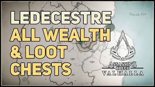 All Ledecestre Wealth amp Loot Chests Assassins Creed Valhalla [upl. by Ahsekat]