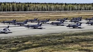 Max Fighter Jet Formation • Eielson Air Force Base 2022 [upl. by Melina]