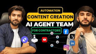 Build an AI Agent Social Media Team  For Contractors [upl. by Nevile]