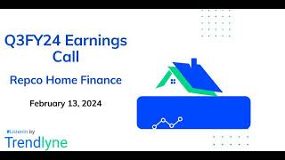 Repco Home Finance Earnings Call for Q3FY24 [upl. by Philcox796]