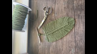 Macrame Feather Tutorial 12 inch feather [upl. by Chapin]