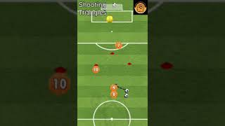 Soccer Shooting Drill  Football Drills triangle Finishing footballdrills soccer [upl. by Antipus]