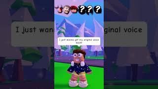 MY VOICE CHANGE EVERYTIME THEY SAY MY NAME shorts roblox adoptme [upl. by Lehcor65]