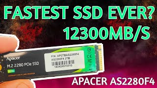 INSANE SPEEDS FROM THE GEN 5 APACER AS2280F4 NVME DRIVE [upl. by Anissa]