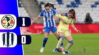 AMERICA VENCE 1  0 AL MONTERREY POR LA FINAL IDA LIGA MX FEMENIL 2024  REY DEPORTIVO [upl. by Agate165]