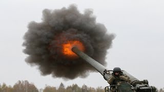 Mighty Ukrainian Artillery Action During Heavy Live Fire Training 2S7 Pion MstaB D20 [upl. by Yerxa]