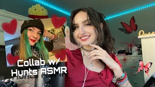 ASMR  Fast Aggressive Fabric Scratching Upclose Mouth Sounds Hand Sounds Collab w HuntsASMR [upl. by Dew]