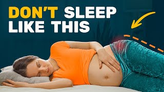 Best Pregnancy Sleeping Positions By Trimester  What NOT To Do [upl. by Lotsirb733]