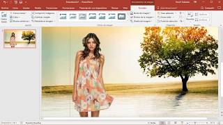 Cómo hacer un fotomontaje en PowerPoint [upl. by Ativad231]
