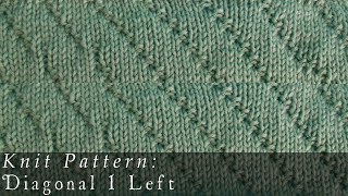 Diagonal 1 Left  Knit Pattern [upl. by Pratte673]