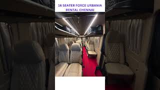 16 SEATER FORCE URBANIA RENTAL CHENNAI CALL US 91 9080460295 91 7092111786 [upl. by Barcroft]