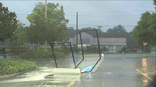 Hurricane Debby causes damage in Live Oak Florida [upl. by Zela102]