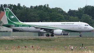 Iraqi Airways Airbus A320214 YIARB Taxiing  Takeoff at Berlin Tegel [upl. by Riorsson257]