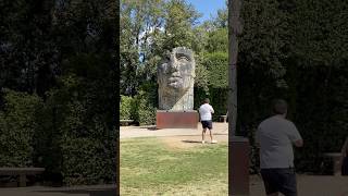 Tindaro Screpolato is an enormous bronze statue located in the Boboli Garden in Florence Italy [upl. by Casimire834]