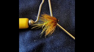 Tying a deer hackle olive bumble with gamefishingireland [upl. by Babara]