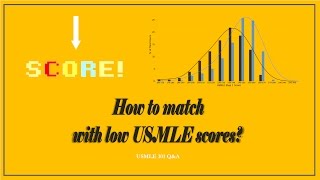 How to match with low USMLE scores USMLE 101 QampA [upl. by Yoreel]