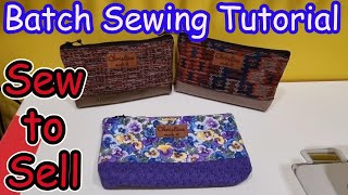 Sew to Sell How I make 11 assorted bagspouches with free vinyl amp fabric samples I can make to sell [upl. by Erdnoed]