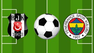 Beşiktaş  Fenerbahçe MAÇ ÖZETİ  Spor Toto Süper Lig 202324  Football Simulation PES 21 [upl. by Kurtis]