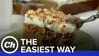 How to Make an Easy Carrot Cake with Cream Cheese Frosting  The Easiest Way [upl. by Ilojne158]