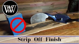 How to Strip Wood Finish the Easy Way  NO SAND PAPER NEEDED [upl. by Theodoric737]