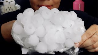 ASMR CLOUDY CARBONATED IGLOO ICE CLUSTER JUST BITES 2407 [upl. by Akiam143]