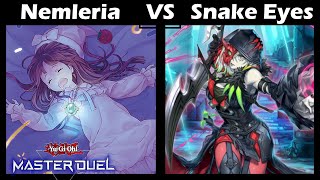 Nemleria takes on Snake Eyes  Yugioh Masterduel Replays Duelist Cup [upl. by Otrebcire]