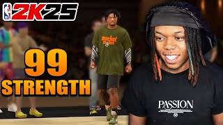 THE POWER Of 99 STRENGTH On A Guard On NBA 2K25 [upl. by China]