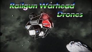 Space Engineers Ai Railgun Warhead Drone [upl. by Jonas482]