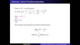 limites de fonction les formes indéterminées [upl. by Nelo]