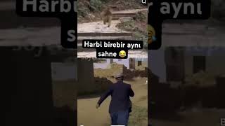 HARBİ AYNI SAHNE 😂 [upl. by Kolodgie524]