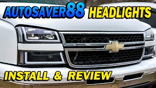 AUTOSAVER88 Headlight Install and Review 0306 Chevrolet Silverado [upl. by Annie]