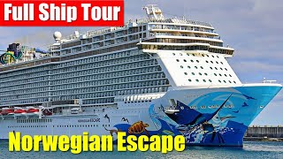 Norwegian Escape  Full Walkthrough Ship Tour amp Review  Norwegian Cruise Line [upl. by Urbas110]