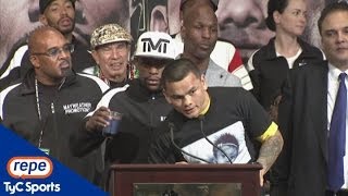 Chino Maidana tras la pelea ante Mayweather quotQuiero revancha cabrónquot [upl. by Wilda221]