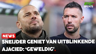 Wesley Sneijder geniet van Ajacied Geweldig echt geweldig  FCUpdate News [upl. by Aer916]