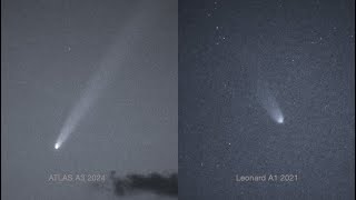 Comet ATLAS A3 vs Leonard A1 [upl. by Rohclem]