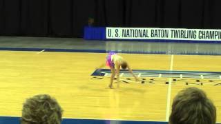 Trina Catterson  US Twirling Association National Championships [upl. by Mauri]