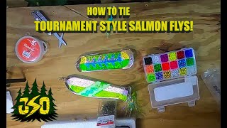 How to Tie TournamentStyle Trolling Flies for Great Lakes Salmon Trolling  GIVEAWAY PRIZE PREVIEW [upl. by Latsirhc]