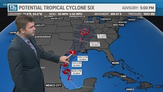 Potential Tropical Cyclone 6 may soon become Tropical Storm Francine [upl. by Assirec95]