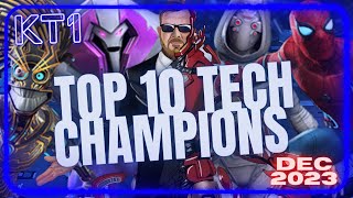 TOP 10 Tech Champions In MCOC MCOC Ranking Series Part 5 December 2023 [upl. by Daniala]