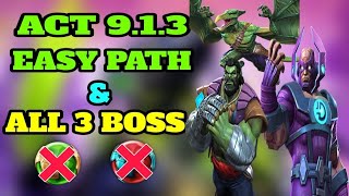 Mcoc Act 913 Easy Path amp all 3 boss [upl. by Adnolohs]