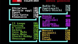 Omaggio a quotProve tecniche di Televideoquot 1985  2 [upl. by Voltmer]